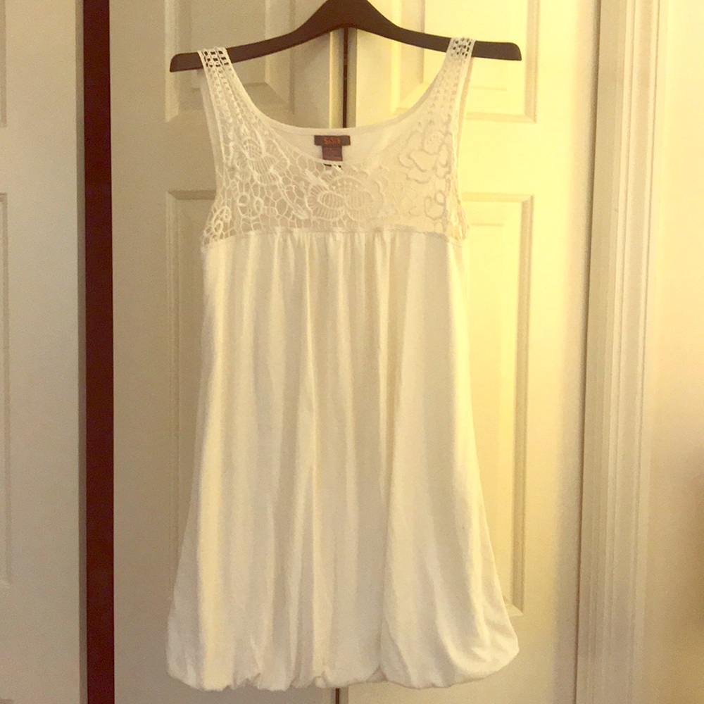 White bubble dress, small
